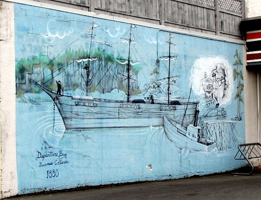 Departure Bay Dunsmuir mural