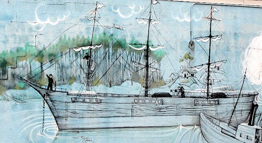 Departure Bay Dunsmuir mural