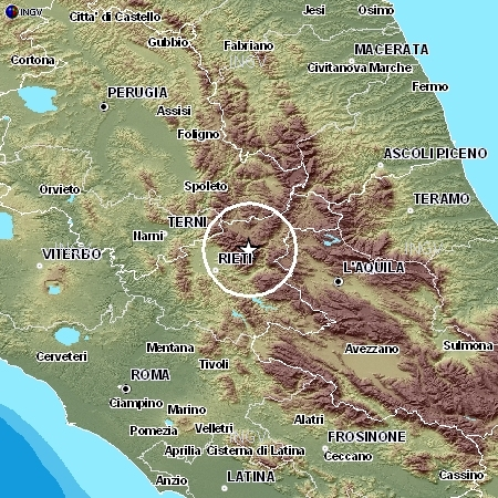 terremoto lazio rieti 31/01/2011