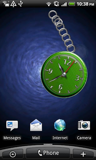 Green Analog Clock