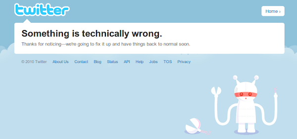 Something is technically wrong.(twitter)