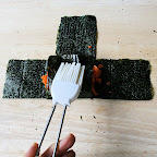 Coussins de nori aux carottes citronnées