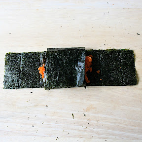 Coussins de nori aux carottes citronnées