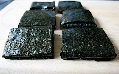 Coussins de nori aux carottes citronnées