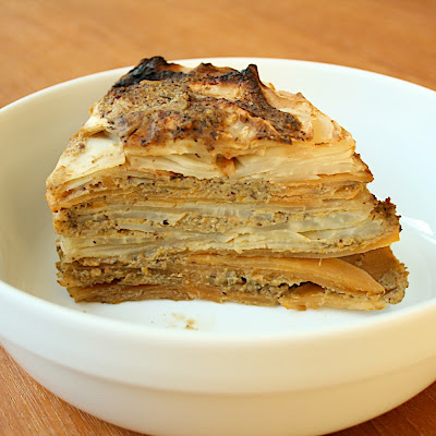 Gâteau de légumes racines en gratin