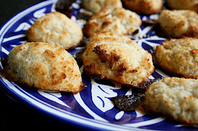 Rochers à la pulpe de coco, patate douce et lait de riz