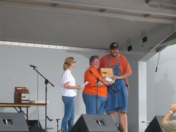 Big Jim-Barenuckles BBQ receiving award – Cartersville, Ga June 2007