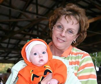 Marsha Russell with her granddaughter at the Jack Daniel's Invitational 2007.