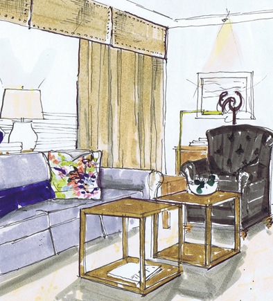 A Schematic Life Before And After Lee Jofa Sofa Transformation Mmd Client 2 Living Room With Lee Jofa Sofa