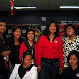 The Support Group (back: L-R Borj, Emy, Margaux, Sheryl, Cary; front: L-R Rebecca and Marymay)