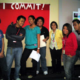 The “I commit” Team (L-R: Markee, Dhon, Sheryl, Jenny, Margaux, Debbie, and Clarence)