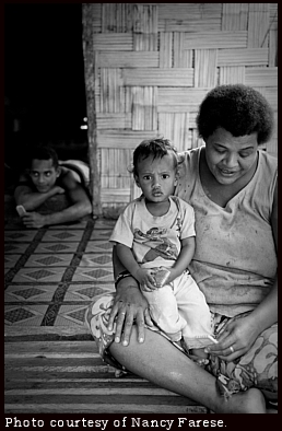 Woman and child