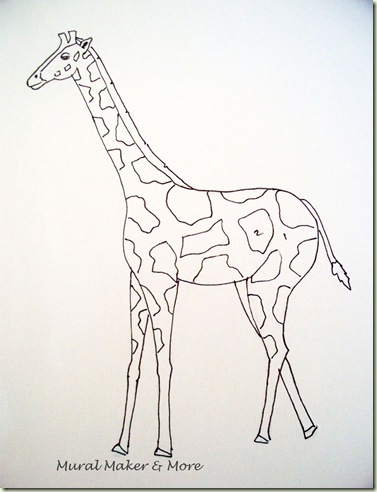 giraffe paint pattern