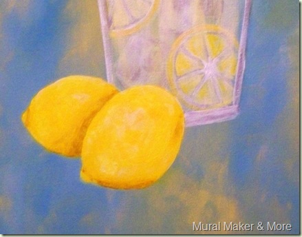 how to paint lemons