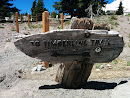 Historic Timberline Lodge Trail Marker