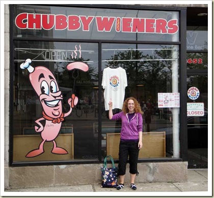 If she didn't get a chubby wiener, why is she smiling?