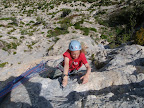 La voie de la grotte r&eacute;v&egrave;le quelques surprises de difficult&eacute;...