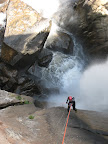 Le grand rappel de 60m qui termine le canyon.