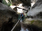 Un rappel de 30m pour finir le canyon.