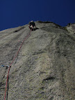 Mathieu s'occupe des derni&egrave;res longueures. 6c/7a