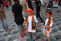 Tokyo, Fans der Giants beim Baseball – 07-Aug-2009