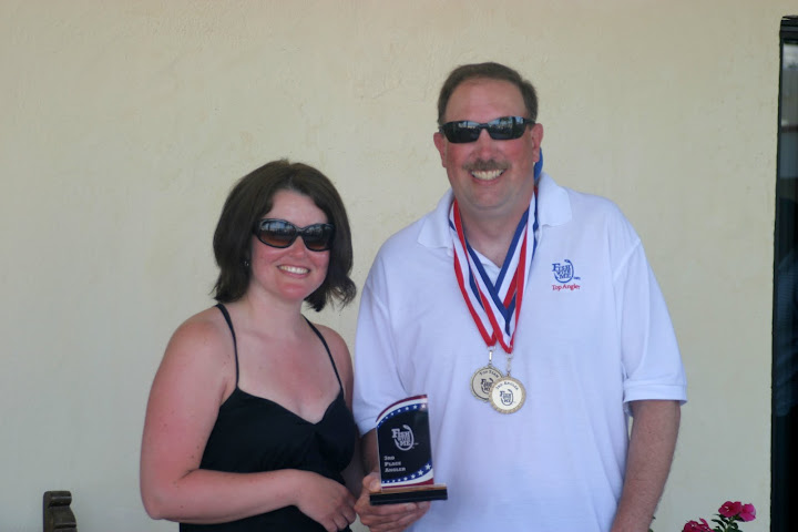 3rd place Angler: Mike Totey accepted his 3rd place finish awards