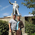 IMG_0921.jpg, jeff, lenin and i...the last lenin in the city, Kazakhstan