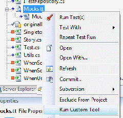 run custom tool
