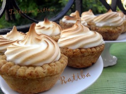 Mini au citron des recettes de Ratiba Mini au citron des recettes de Ratiba