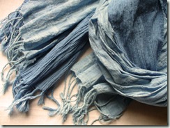Woad scarves