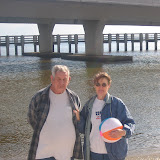 "Paw" and "Granna" (my grandparents) on the beach.