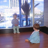 The girls playing in the lobby of the Hard Rock Casino (Biloxi).
