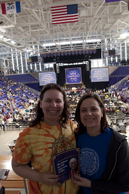 heidi and tiff at the stadium