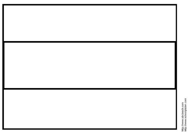 BANDERA DE HOLANDA PARA COLOREAR