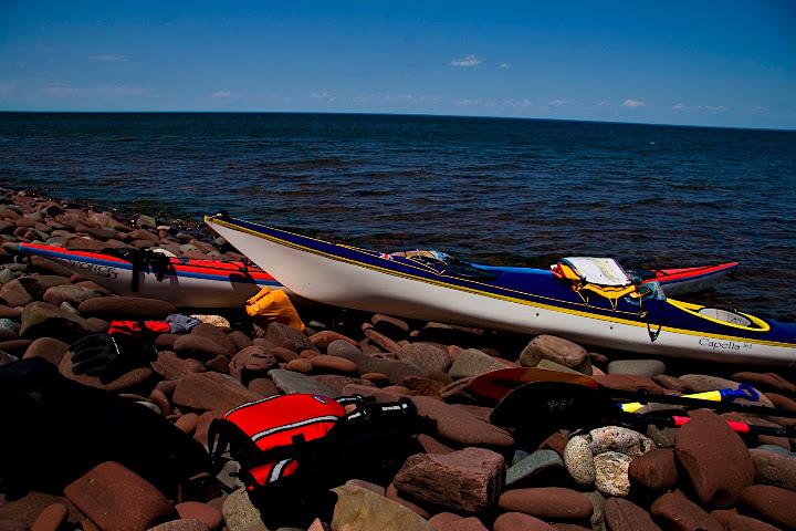 Our Boats on Shore in the Porkies