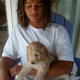 Addison with puppy Quigley