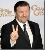 Ricky Gervais será o mestre de cerimônias do 67º Golden Globes