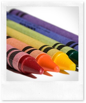 crayons white background