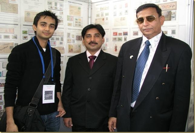 Mr. Pragya Kothari, Mr. Sanjay Jain Philatelist Patna with Mr. Pradip Jain in London 2010