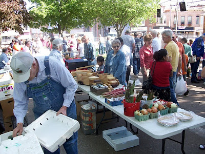 Opening day at last year's farmer's market