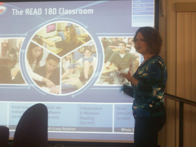 Heather Greiner Explains the Read 180 Program to School Board members (KCII News)