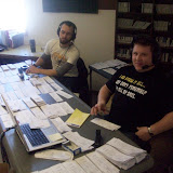 Ben Butler and Adam Welker on the air during the auction