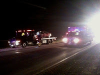 KCII On The Scene Of Yesterday's Car Fire 1.5 Miles South Of Kalona On Highway 1.<br />
(KCII's Chance Dorland)