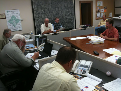 David Patterson Presented 3 Plans To Pay For County Road Improvements.<br />
(KCII's Chance Dorland)