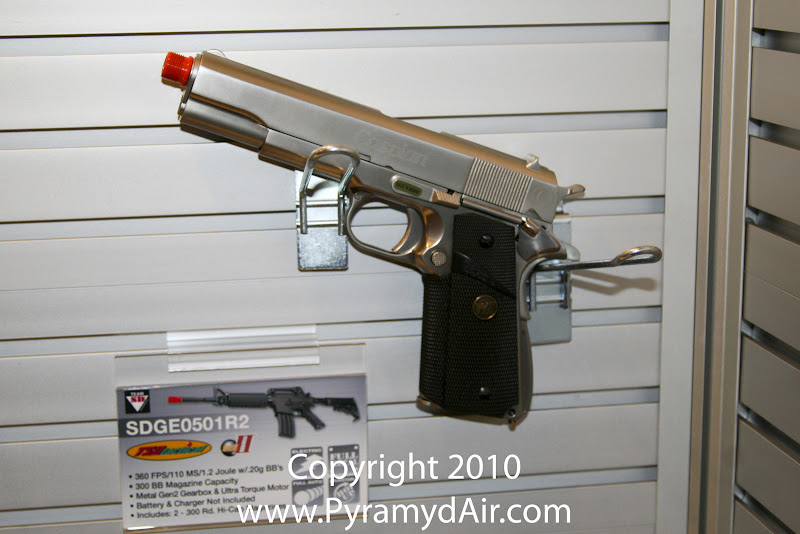 Airsoft Guns, Team SD, TSD, Shot Show 2011 News Updates,Shot Show 2011 TSD Booth, TSD WE M9 Beretta GBB, WE M9 MEU-style grip, WE M9 Gold-plated, WE Gilded M9, WE M9 Tan, WE M9 Nickel-plated M9 Extended Barrel, WE M9 Silver,Airsoft Gas Blowback Pistols, Airsoft GBBP, Airsoft GBB,Pyramyd Air, Pyramyd Airsoft Blog, Airsoft Obsessed, Airsoft Blog,