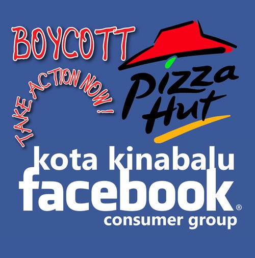 Talk Out Ma' Mind O.o?? Action Boycott KK Pizza Hut Restaurant
