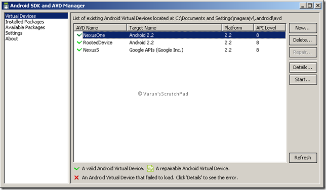 Android Virtual Devices
