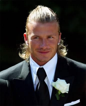 david beckham hairstyles blonde. David Beckham Long Haircut