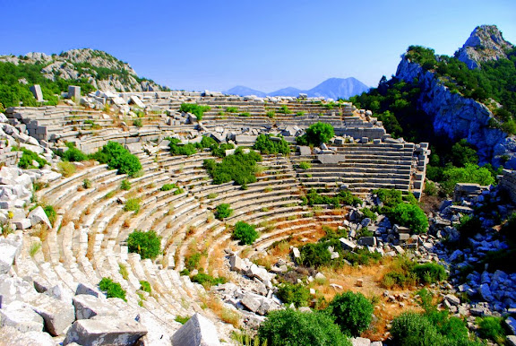 Termessos theatre in the sky