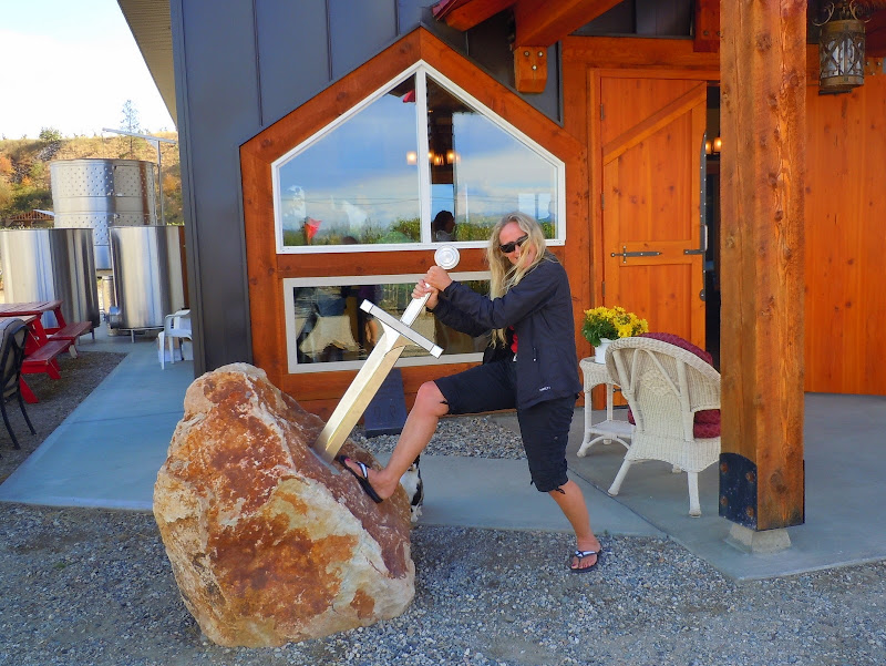 Lisa at the Avalon Winery